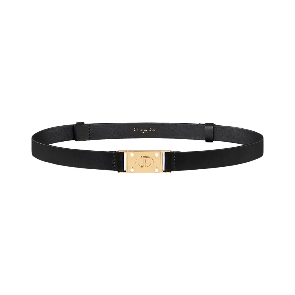 Dior ベルト Christian Dior CD Icon Belt Buckle Gold-Finish Brass, 35 MM | DIOR