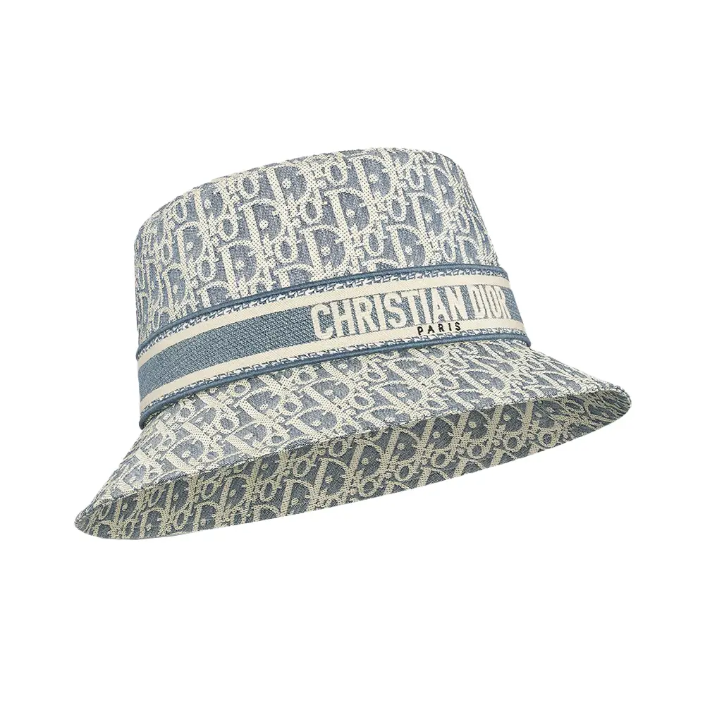 Christian Dior D-Bobby Oblique Small Brim Bucket Hat