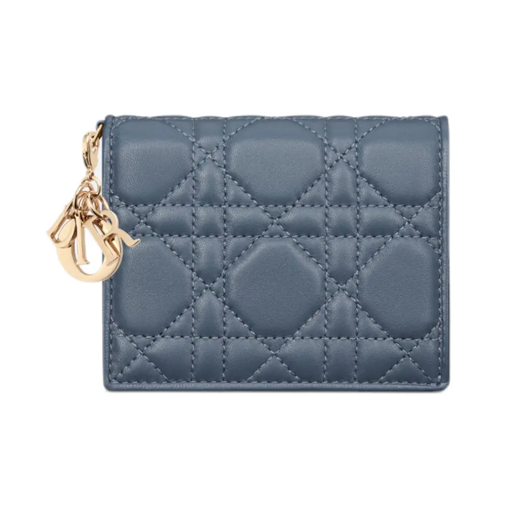 Christian Dior Mini Lady D Wallet Black Cannage Lambskin – voilà.id