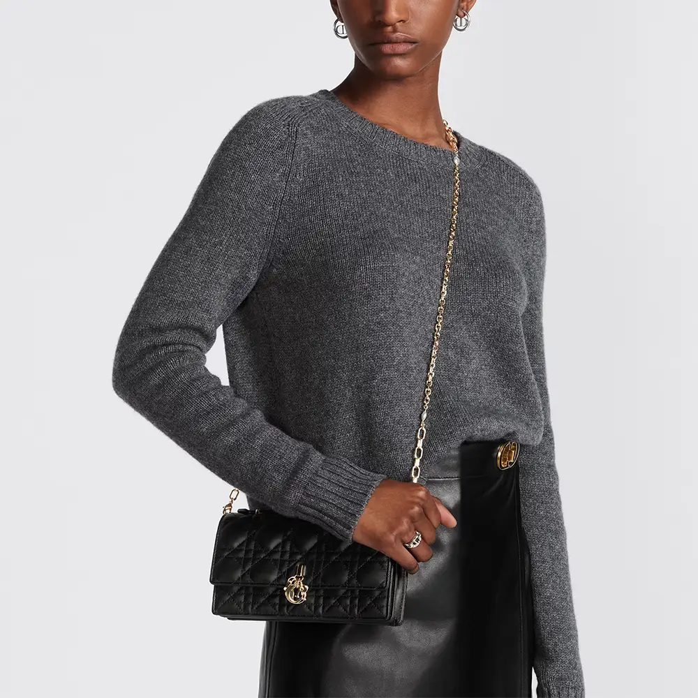 Christian Dior My D Mini Bag Cannage Lambskin Black – voilà.id