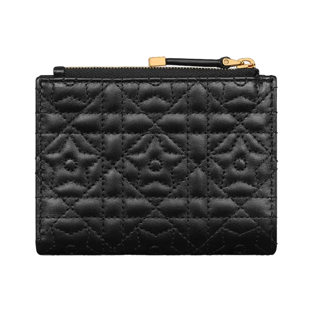 Christian Dior Caro Dahlia Wallet with Star Motif Black – voilà.id