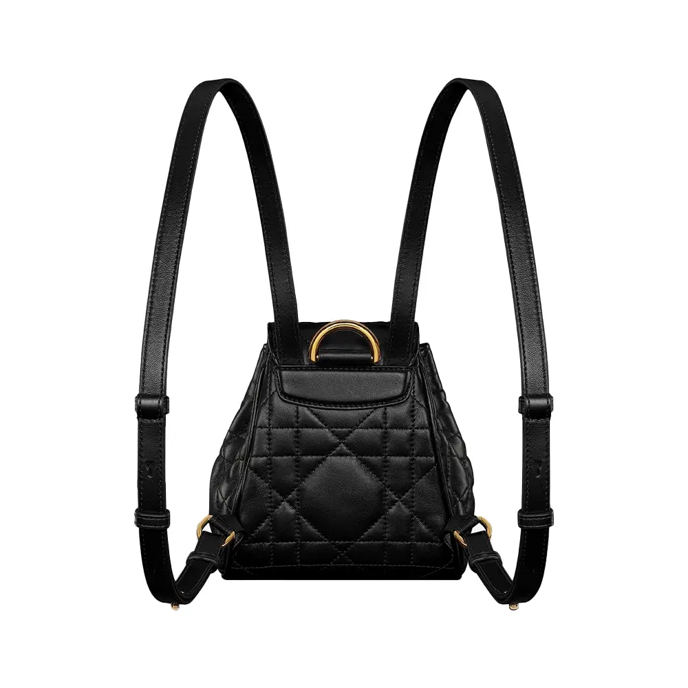 Christian Dior Caro Nano Backpack Macrocannage Lambskin