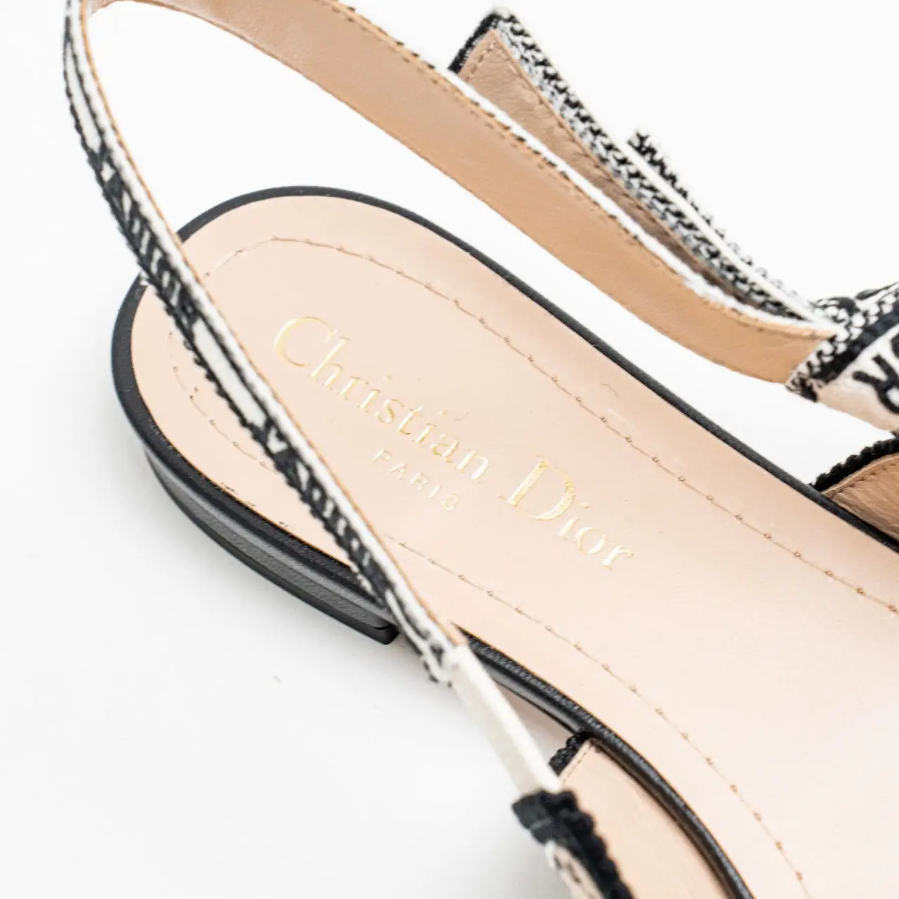 Christian Dior Slingback Embroidered Toile De Jouy Mexico