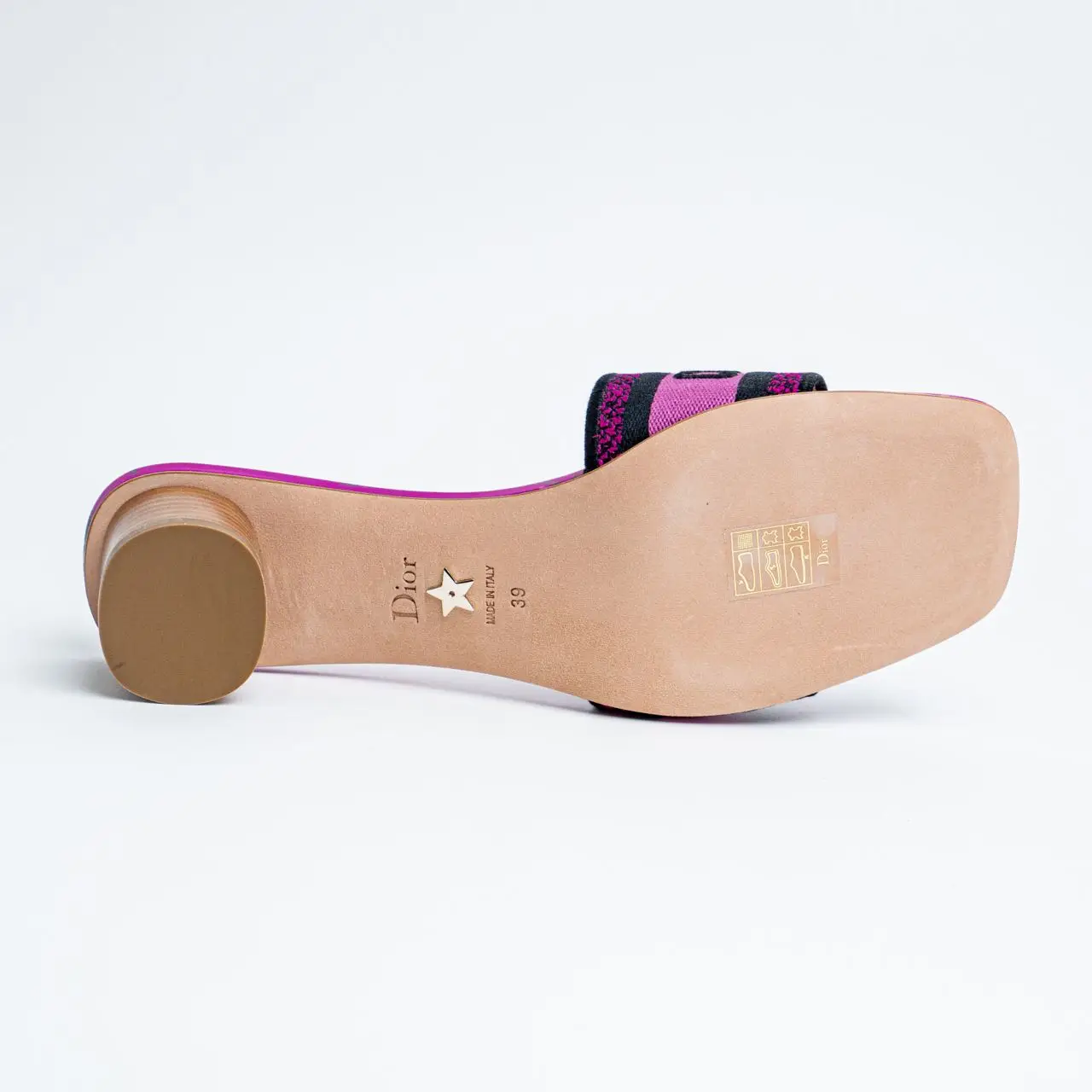 Dior｜SANDALS (KCQ902VOY 66P) Christian Dior Dway 35 Embroidered Cotton with Toile de Jouy