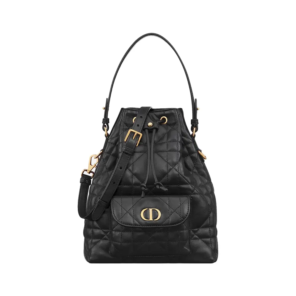 Christian Dior Small C'est D Drawstring Bag Oblique Jacquard