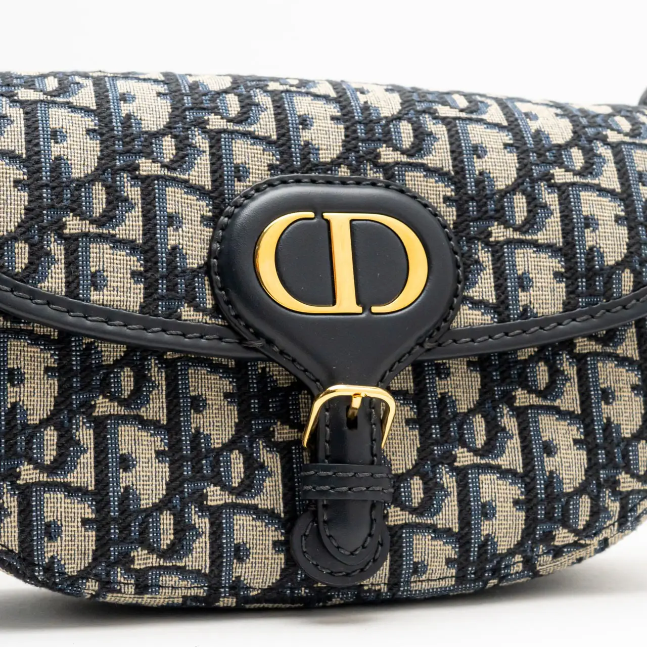 Christian Dior Bobby East-West Bag Blue Oblique Jacquard