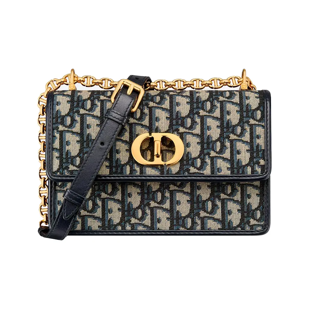 【関税込み】CD Besace Dior Oblique Jacquard Bag Small Small Dior CD Besace Bag - Blue Dior Oblique Jacquard - 24