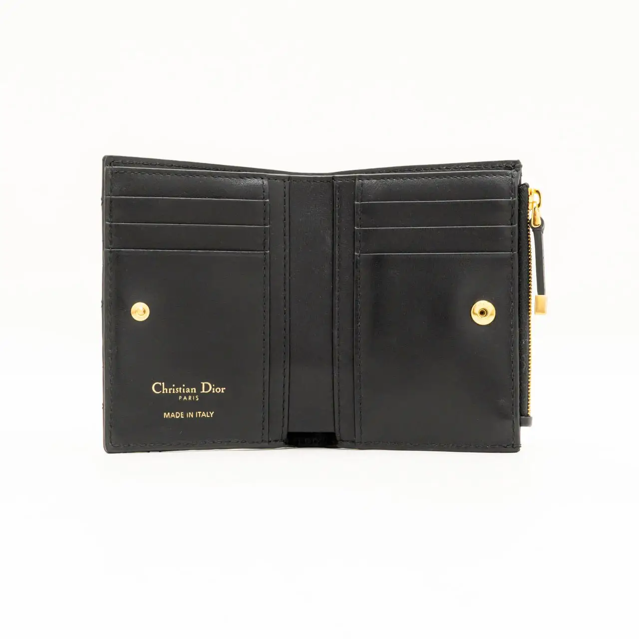 Christian Dior Caro Dahlia Wallet with Star Motif Black – voilà.id
