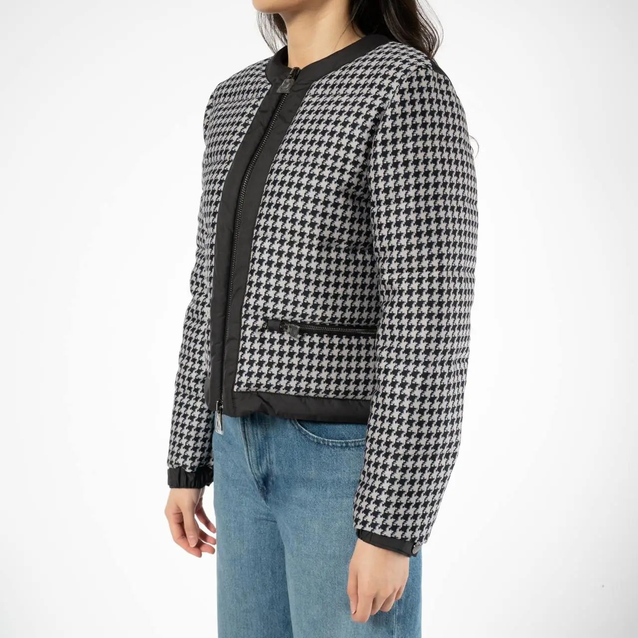 Short-Sleeved Belted Jacket White Wool and Silk | DIOR