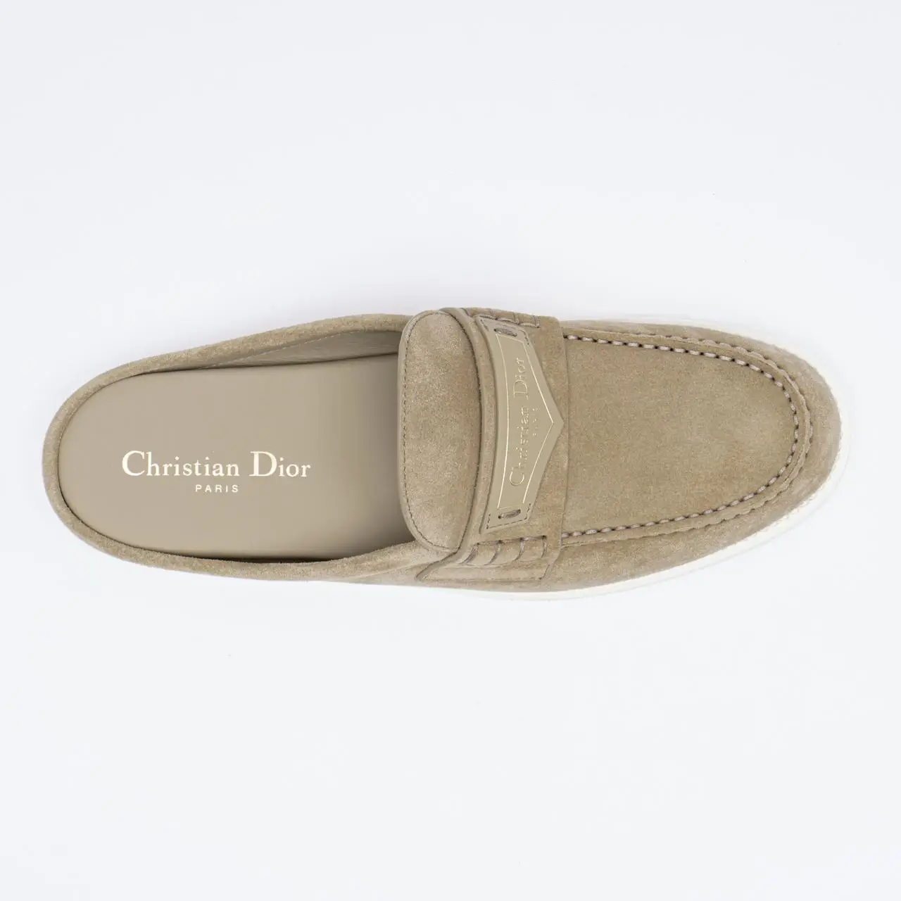 【直営・関税送料込】Dior Boy Mules suede Christian Dior D'Boy Mules Suede Calfskin Rope Beige – voilà.id