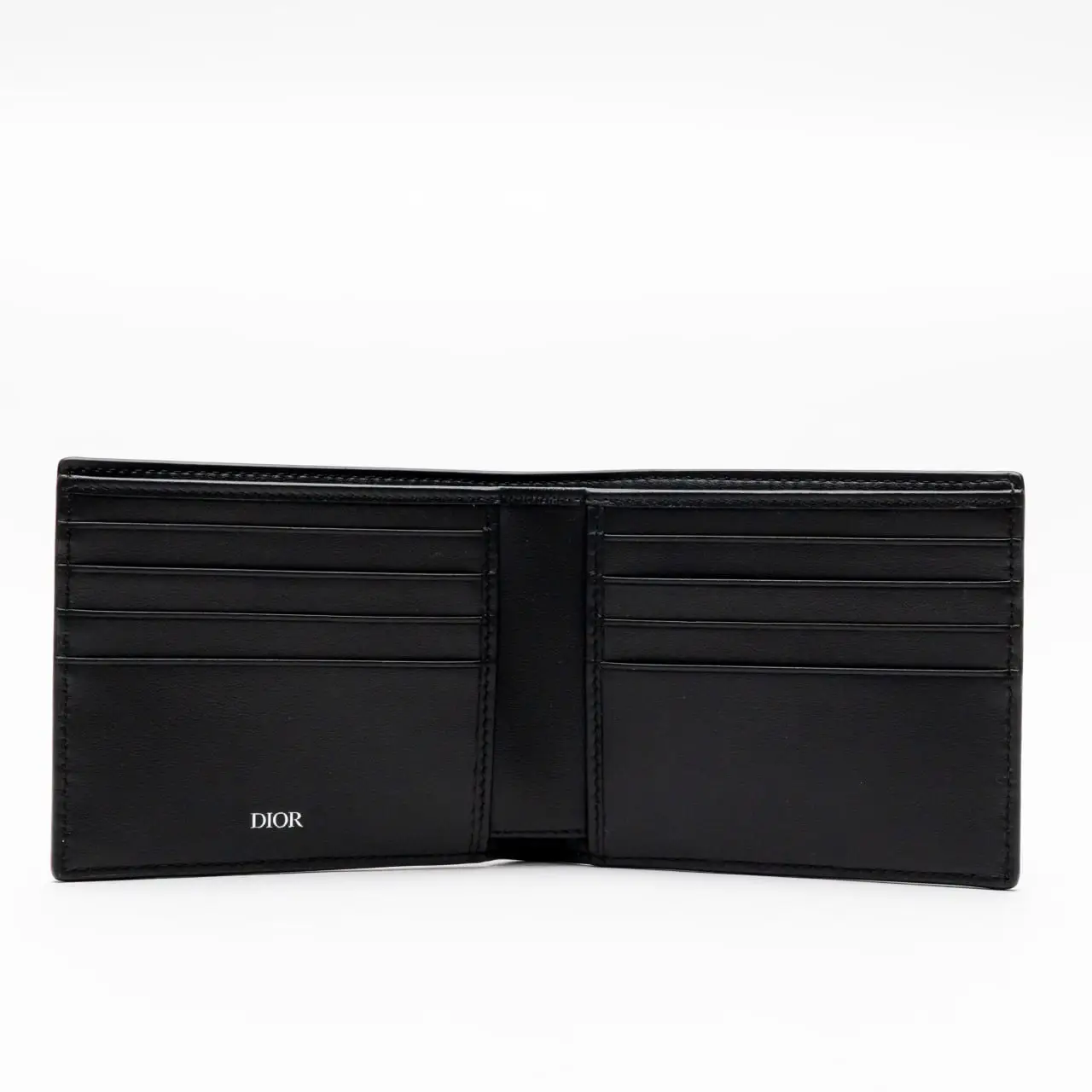 Christian Dior Bifold Wallet Black D Oblique Galaxy Leather – voilà.id
