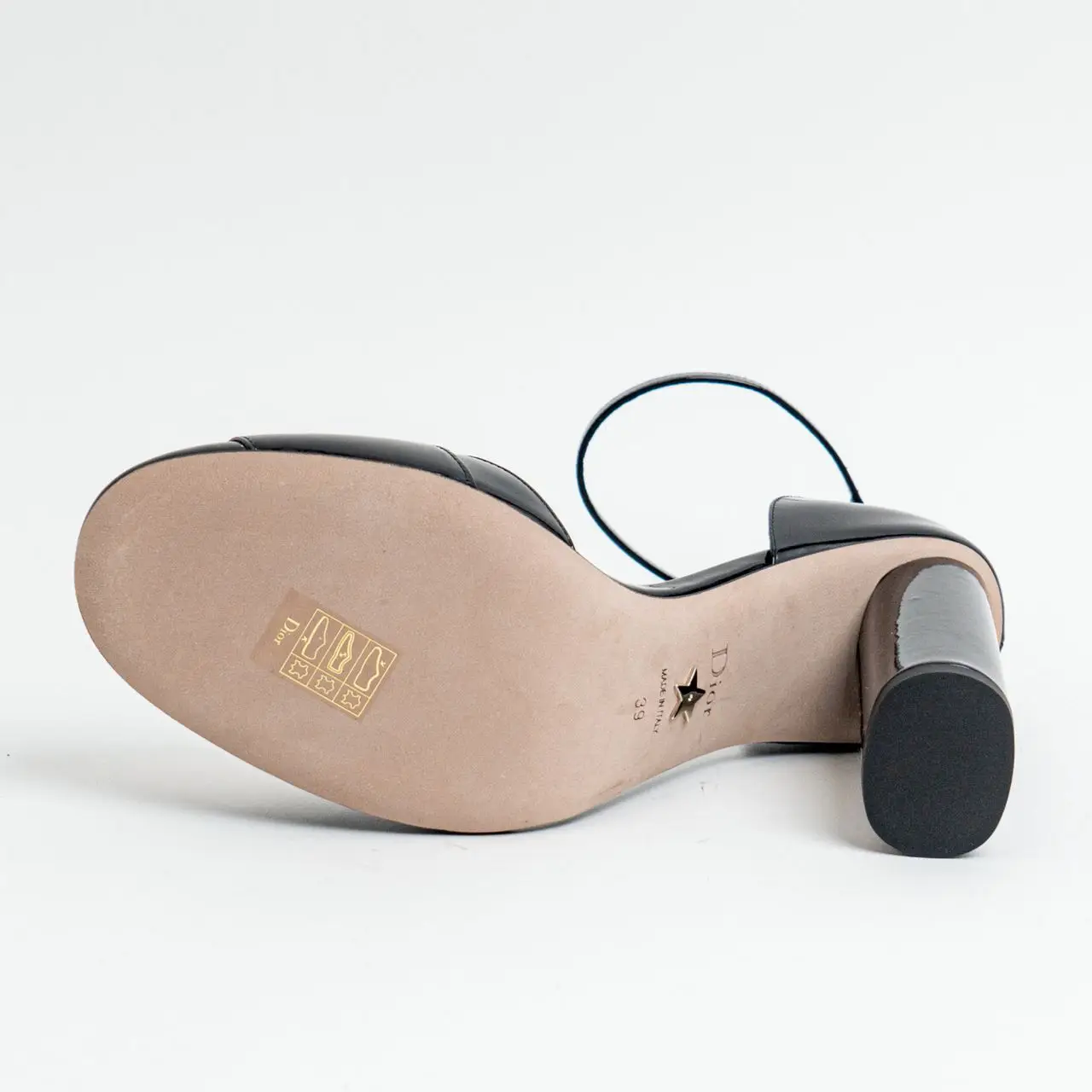 Christian Dior C'est D 100 Patent Calfskin Slingback Pumps