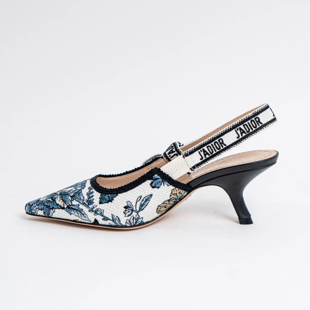 日本未入荷◆JAdior Toile de Jouy Fantastica Slingback shoes Christian Dior Flat Bow 65 Embroidered Toile de Jouy Mexico
