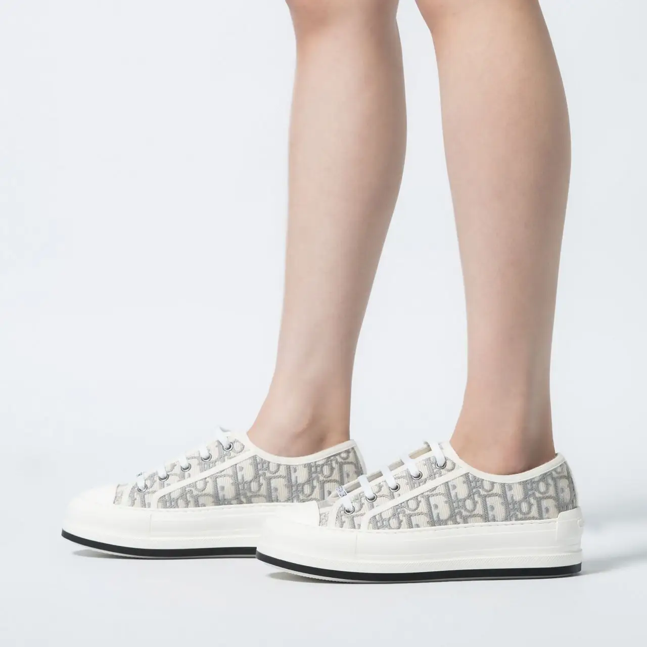 Dior grey oblique sneakers hotsell