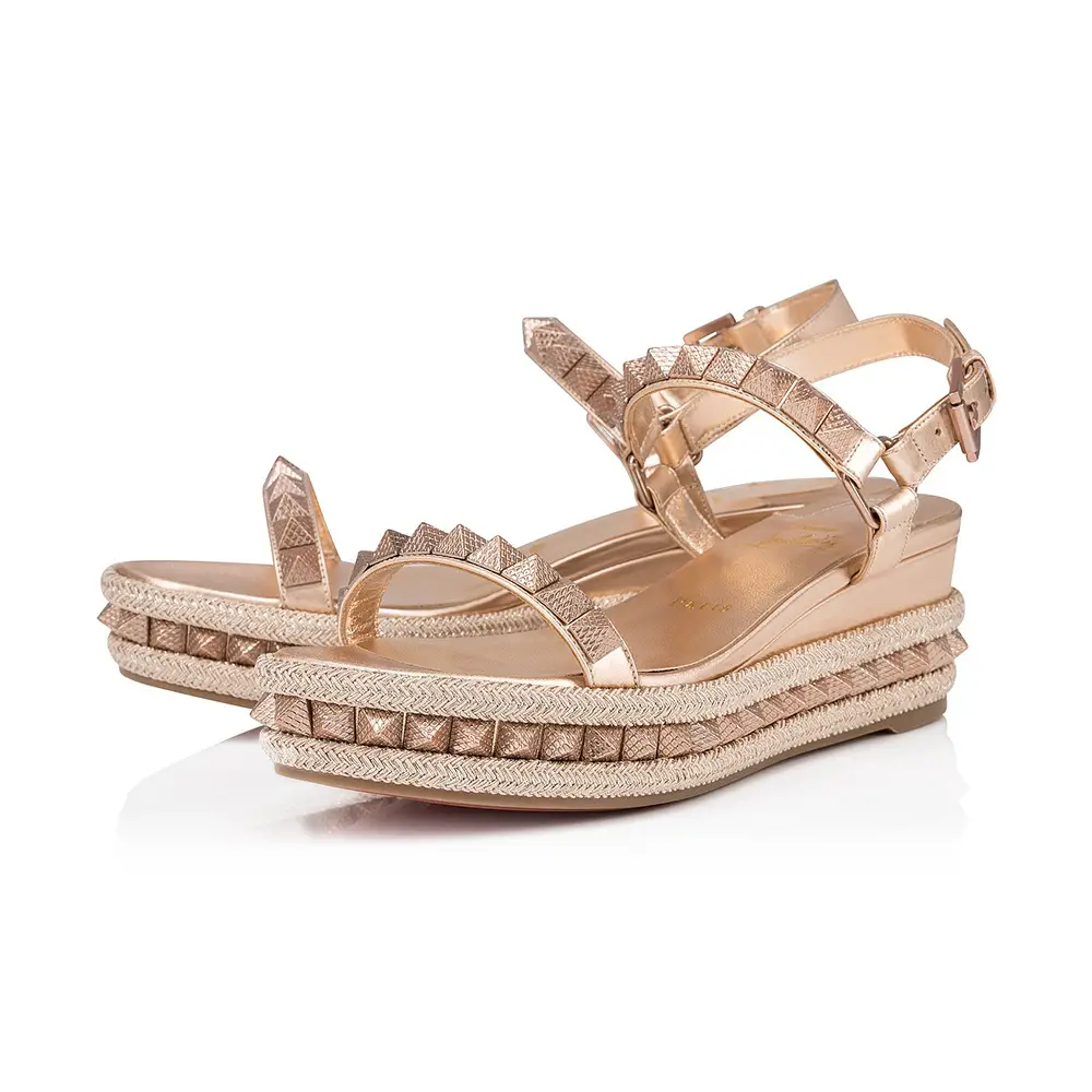 Christian Louboutin Pyraclou 60 Espadrilles Iridescent