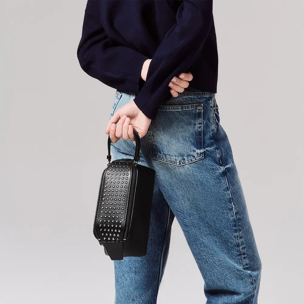 Christian Louboutin Funky Travel Pouch Leather Black – voilà.id