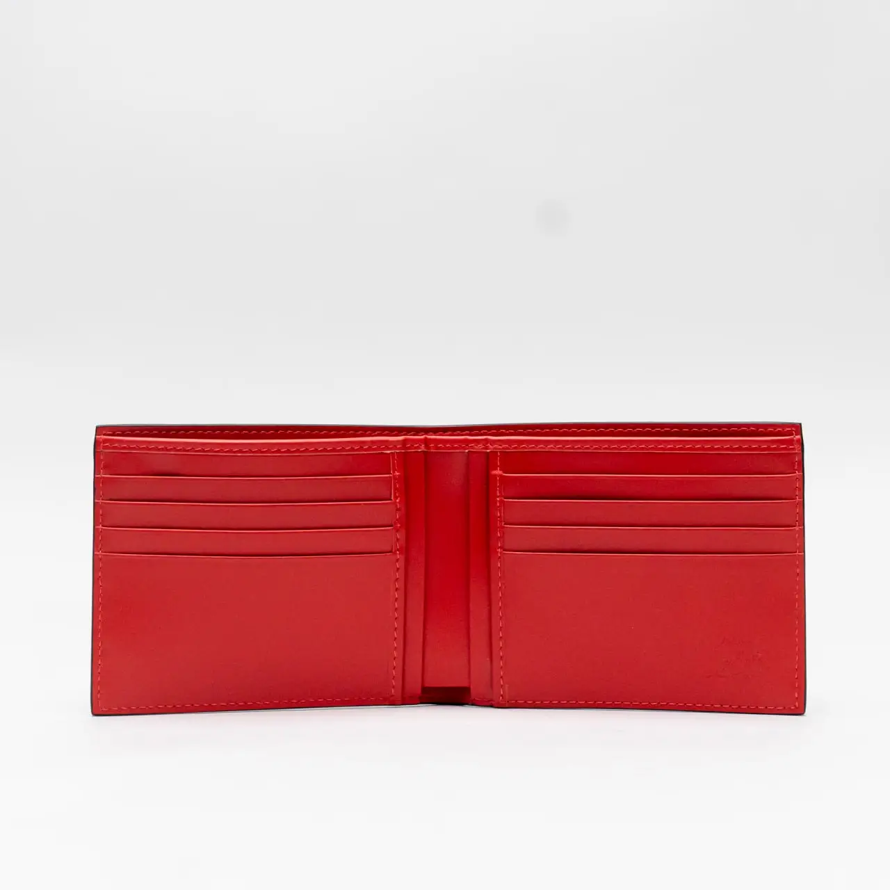 Christian Louboutin Coolcard Bifold Wallet Textured Leather Christian Louboutin Coolcard Bifold Wallet Textured Leather