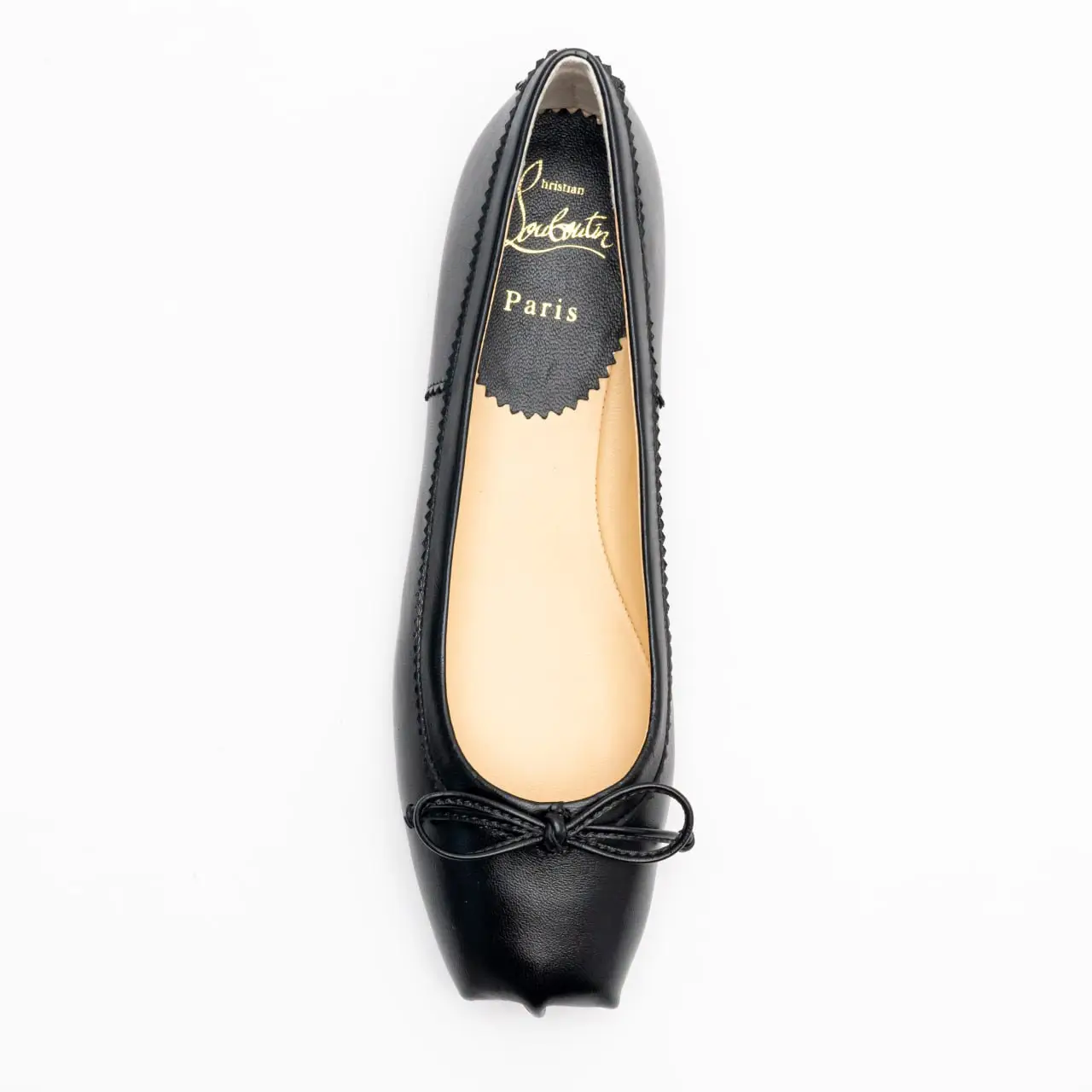【Christian Louboutin】 Mamadrague leather ballet flats CHRISTIAN LOUBOUTIN Mamadrague leather ballet flats | NET-A