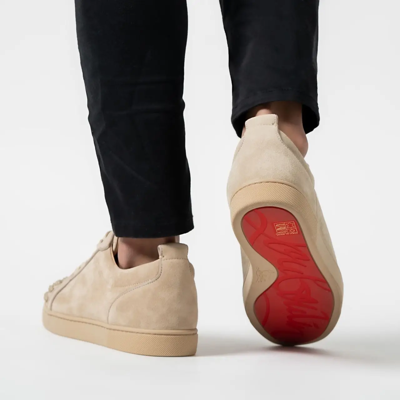 【Christian Louboutin】 Louisスエードハイトップスニーカー Christian Louboutin - Christian Louboutinクリスチャン