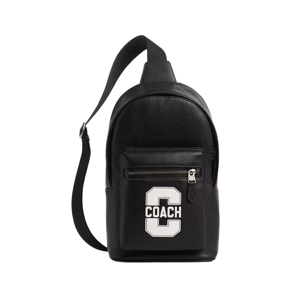 COACH ☆WEST PACK Coach West Pack Leather Black – Balilene