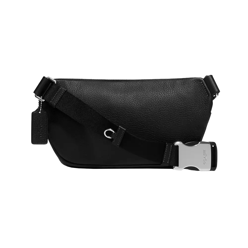 Coach Elias Belt Bag Leather Black – voilà.id