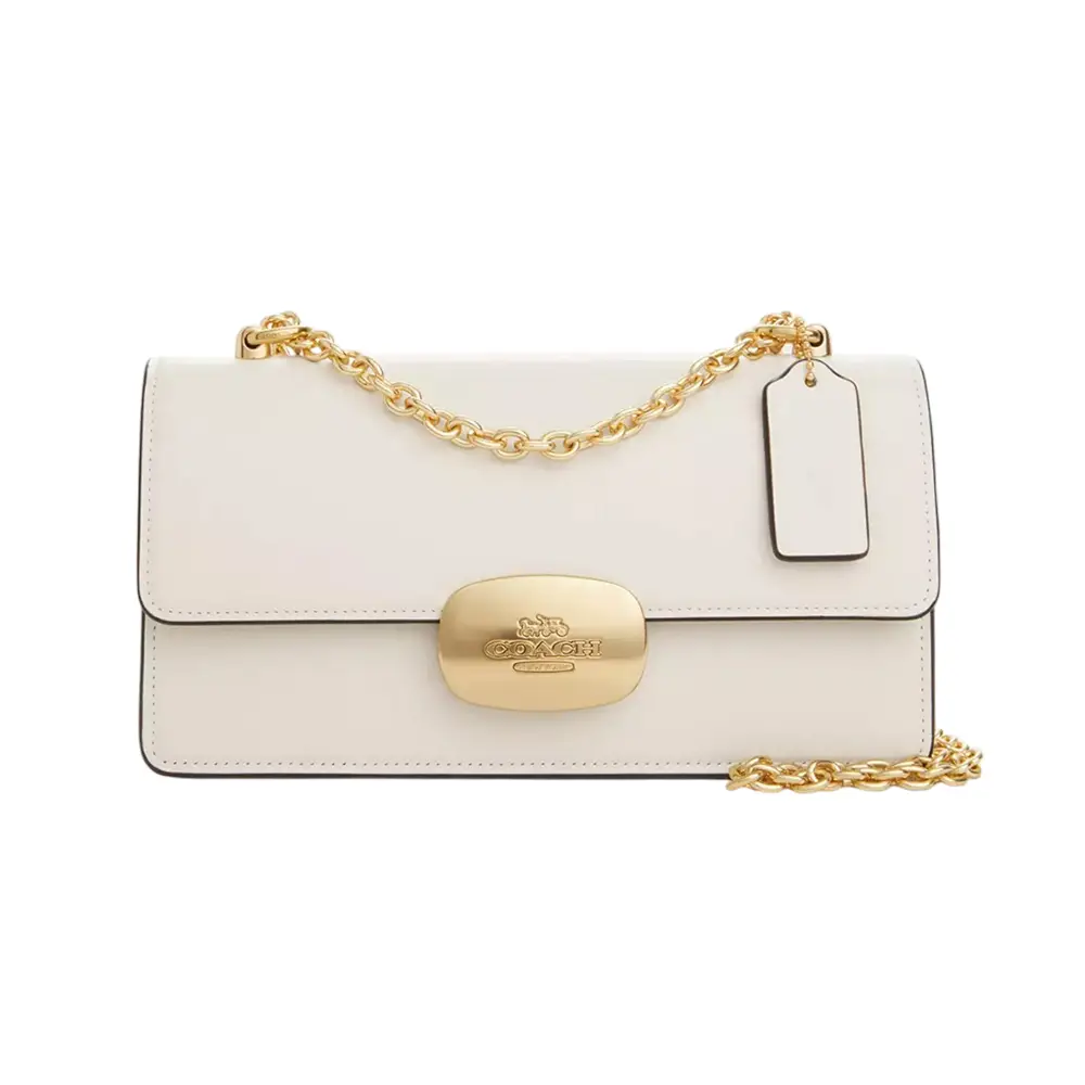 Coach Eliza Crossbody Bag Smooth Leather Chalk Ghw – voilà.id