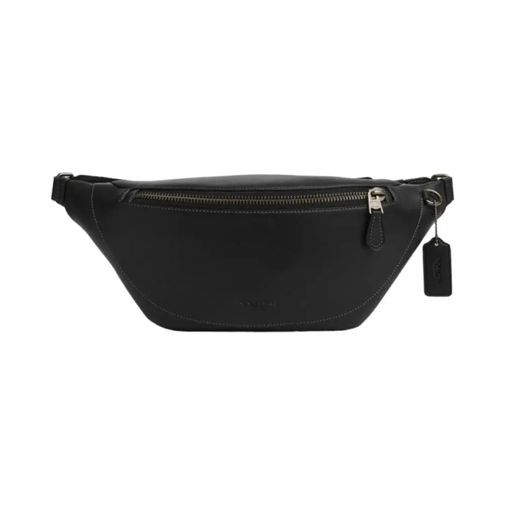 Coach Warren Belt Bag Leather Black – voilà.id
