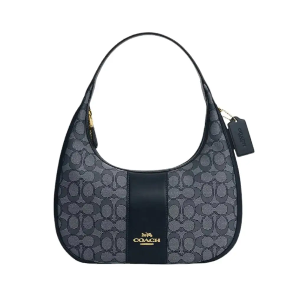 Coach Mini Carmen Crossbody Signature Jacquard Midnight Navy