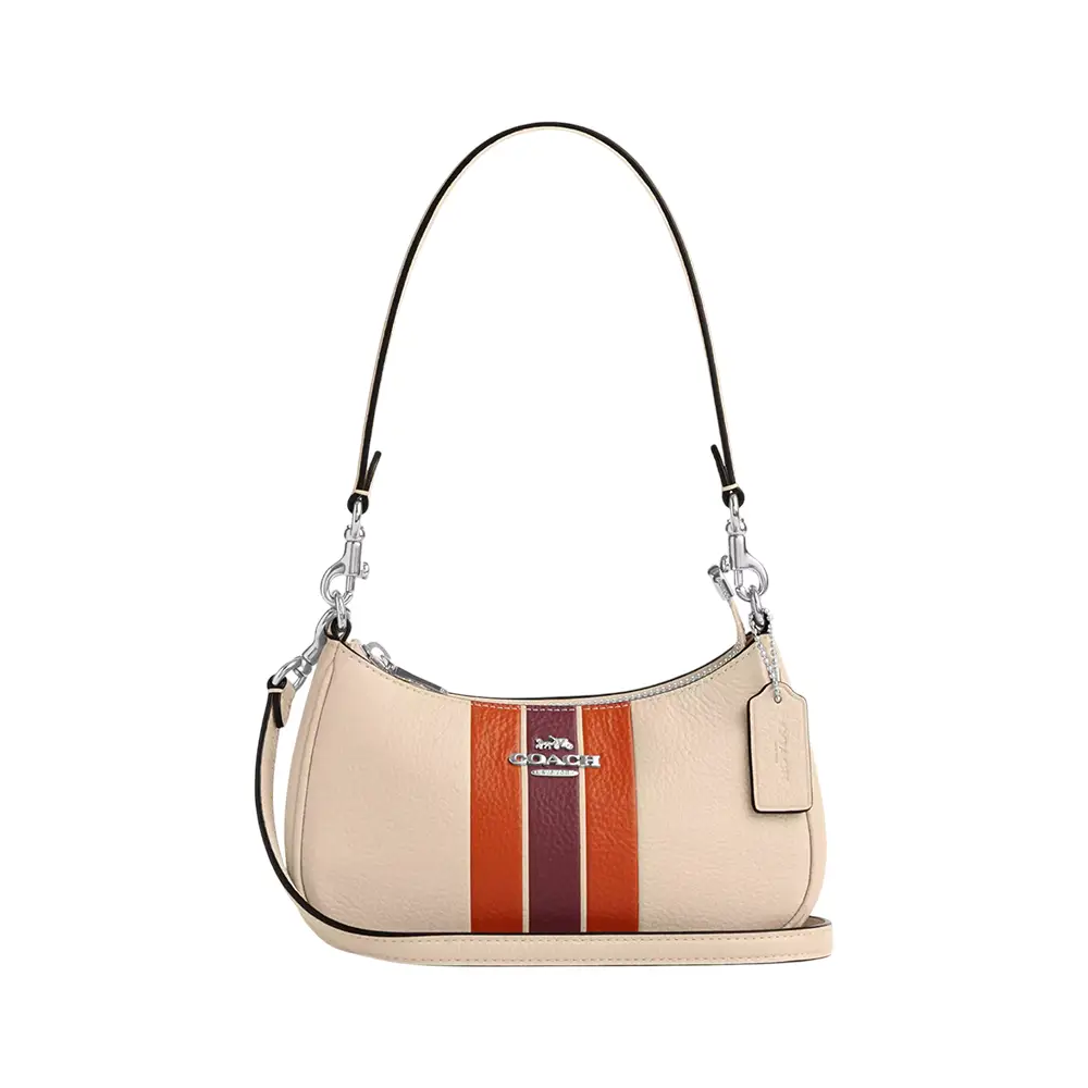 Coach Teri Mini Crossbody Bag with Stripe Ivory Multi – voilà.id
