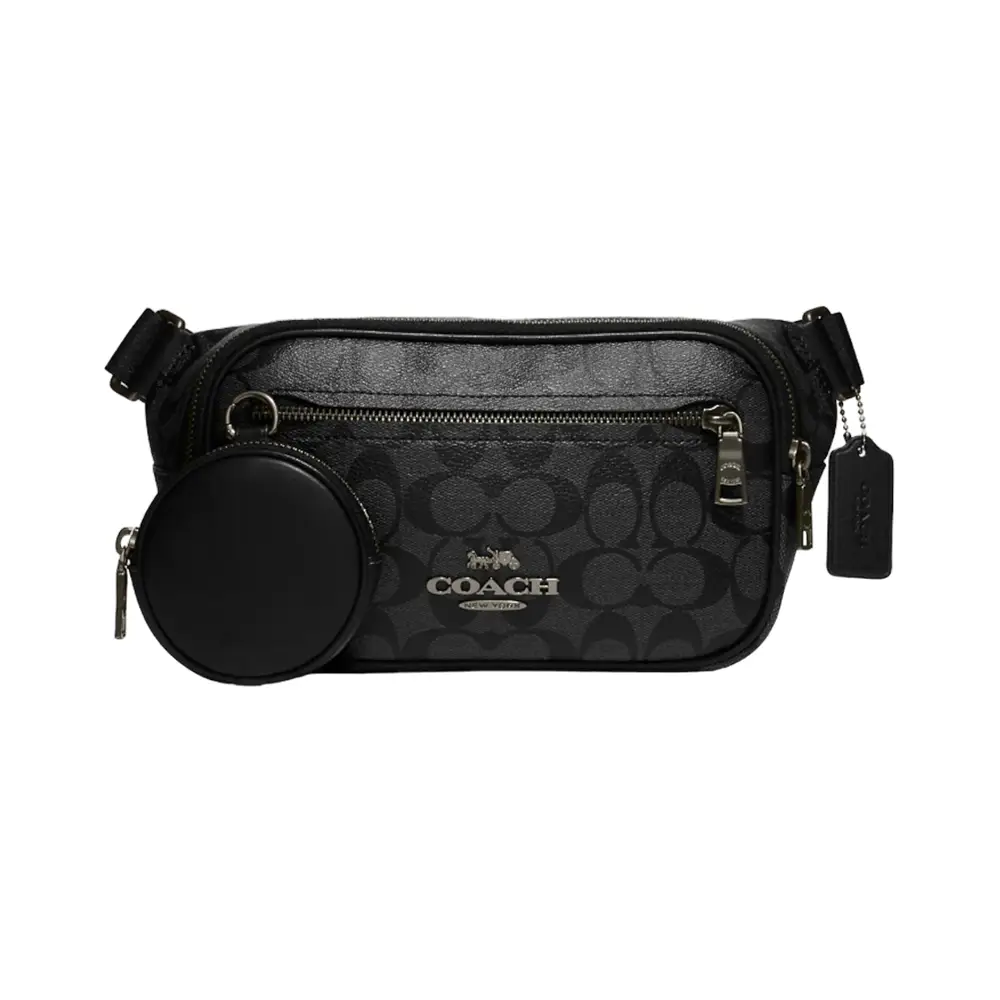 Edge belt bag in signature canvas hotsell