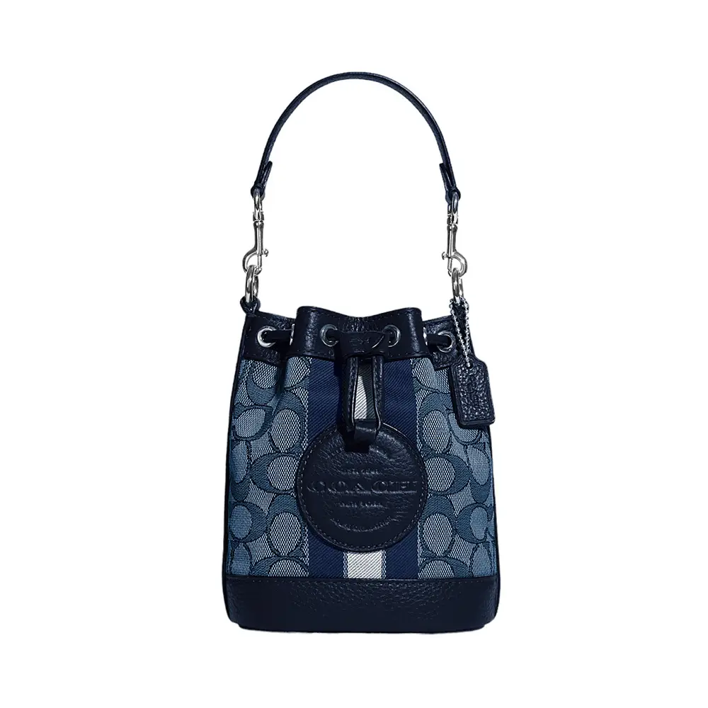 Coach Mini Dempsey Bucket Bag hotsell In Signature Jacquard C8322 NWT