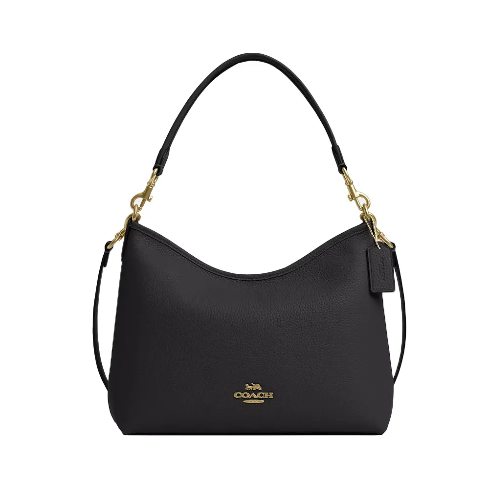 Coach Laurel Pebbled Leather Shoulder Bag Chalk – voilà.id