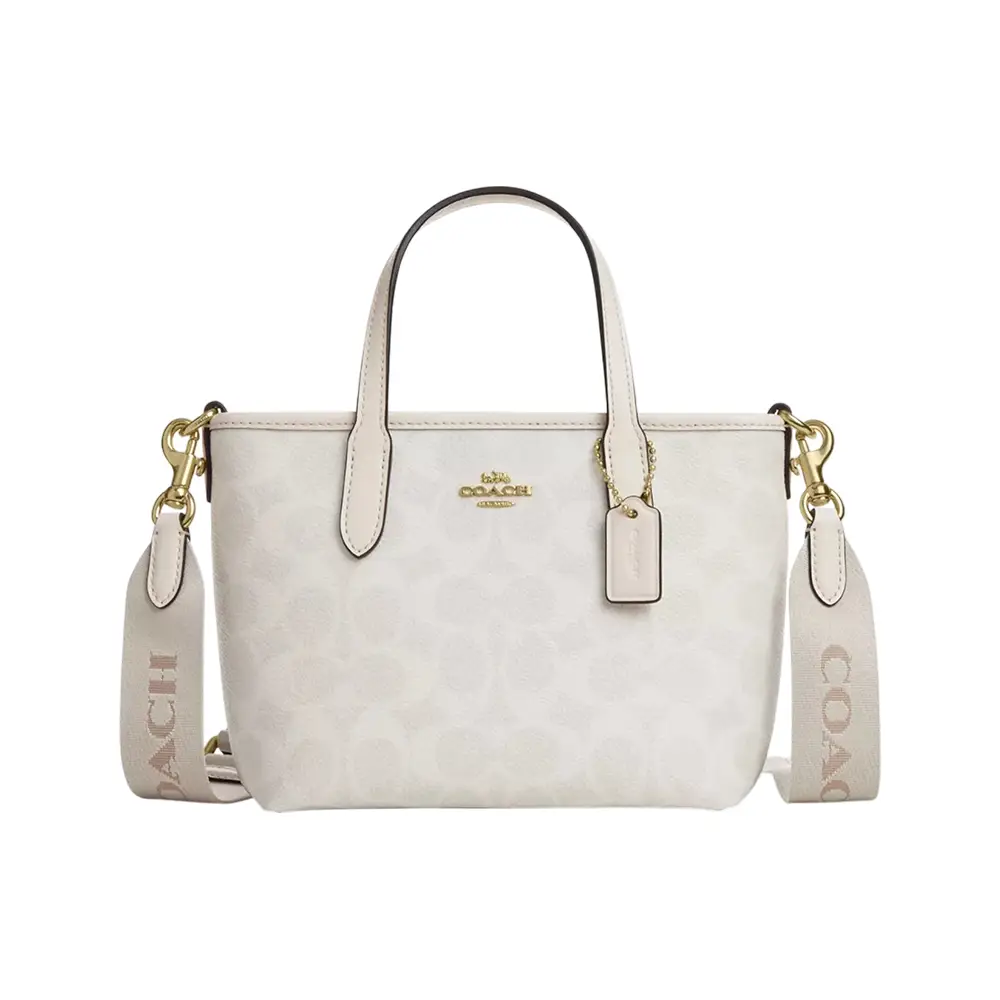 Coach City Mini Handbag In Signature Canvas Walnut/Black – voilà.id