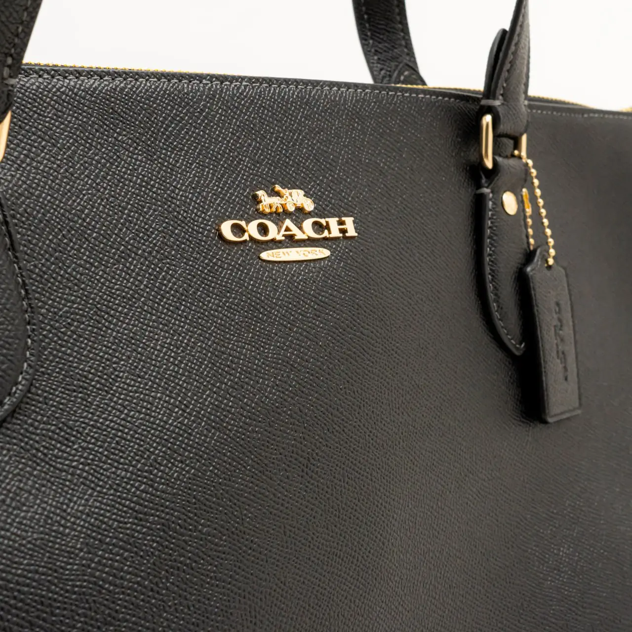 Coach Gallery Leather Fiber Tote Bag Black – voilà.id