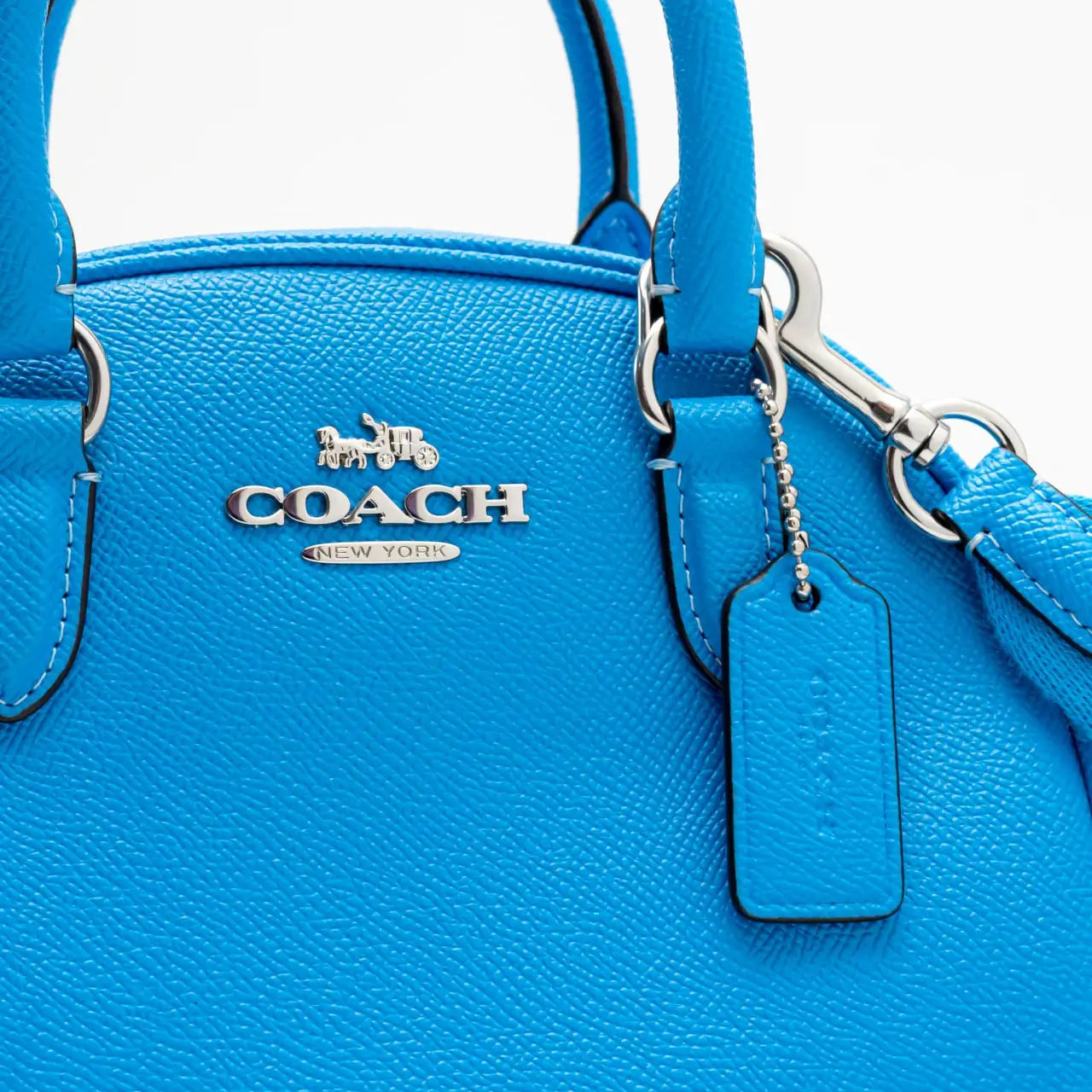 Blue coach satchel hotsell