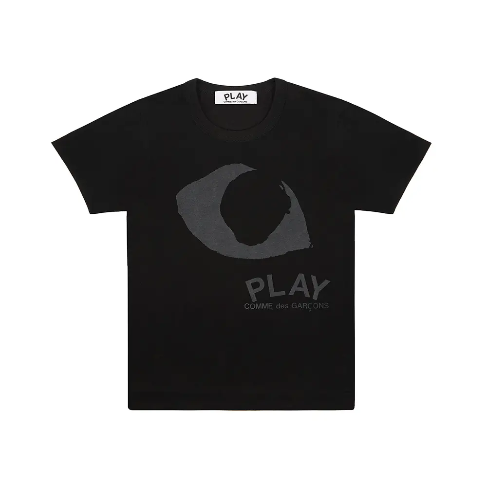 Comme Des Garçons Eye On Front and Back T-Shirt Black – voilà.id