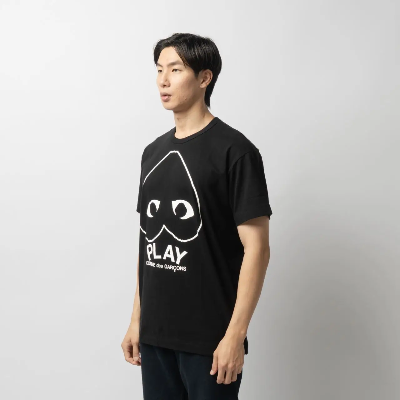 Comme Des Garçons Inverted Heart T-Shirt Black Men – voilà.id
