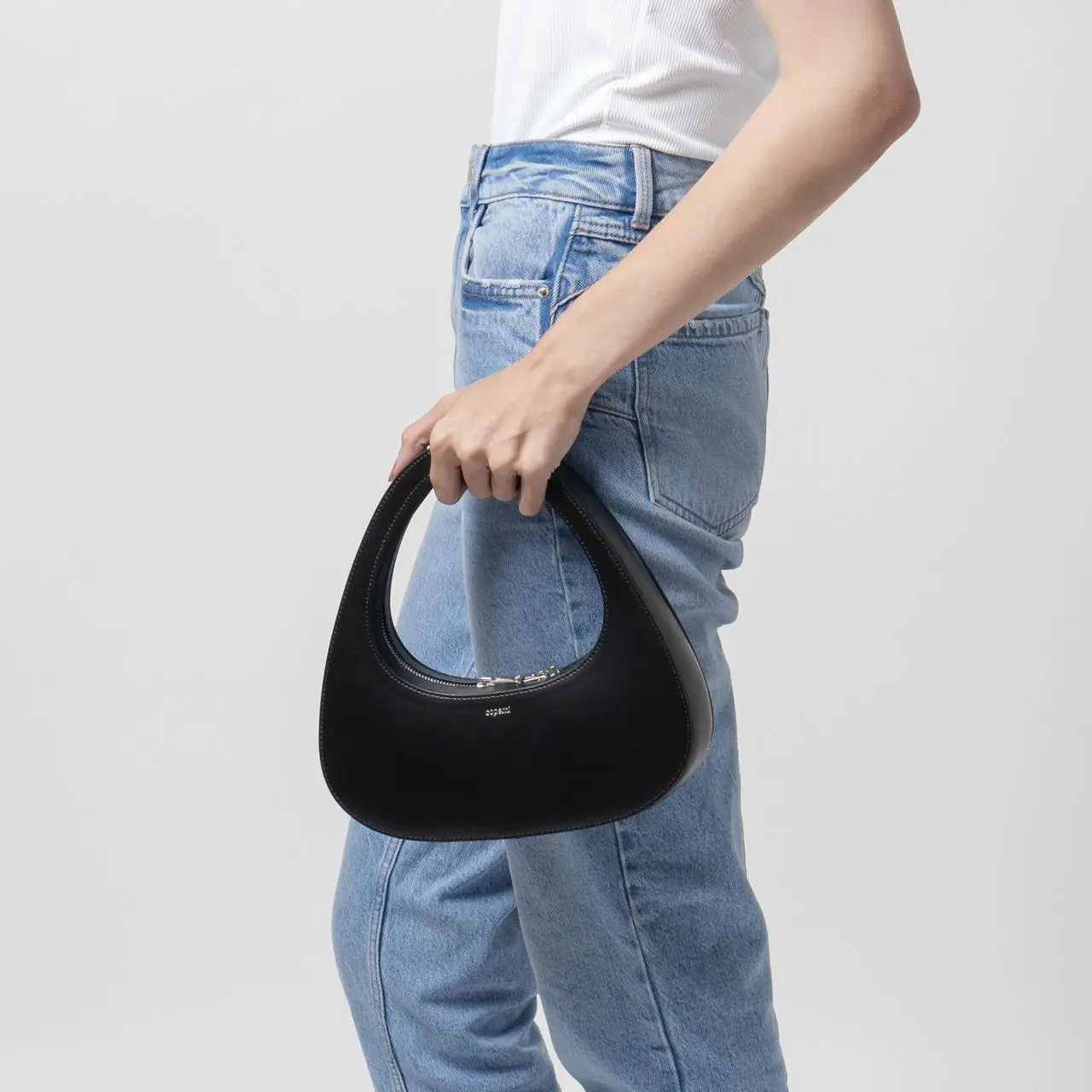 Coperni Baguette Swipe Smooth Leather Bag Black – voilà.id