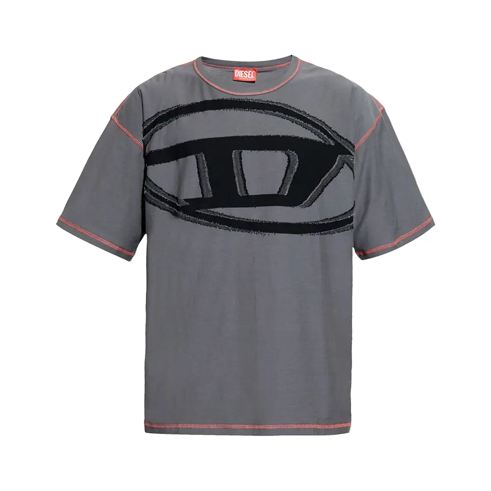 ★DIESEL★ T-shirt Gray A161850GIAS9DV A161850GIAS9DVSS25 Diesel T-Doxt T-Shirt Grey – voilà.id