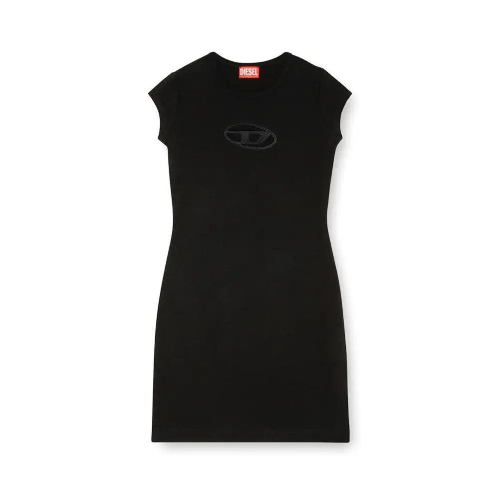 Palm Angels Logo Print Sweatshirt Dress Black – voilà.id