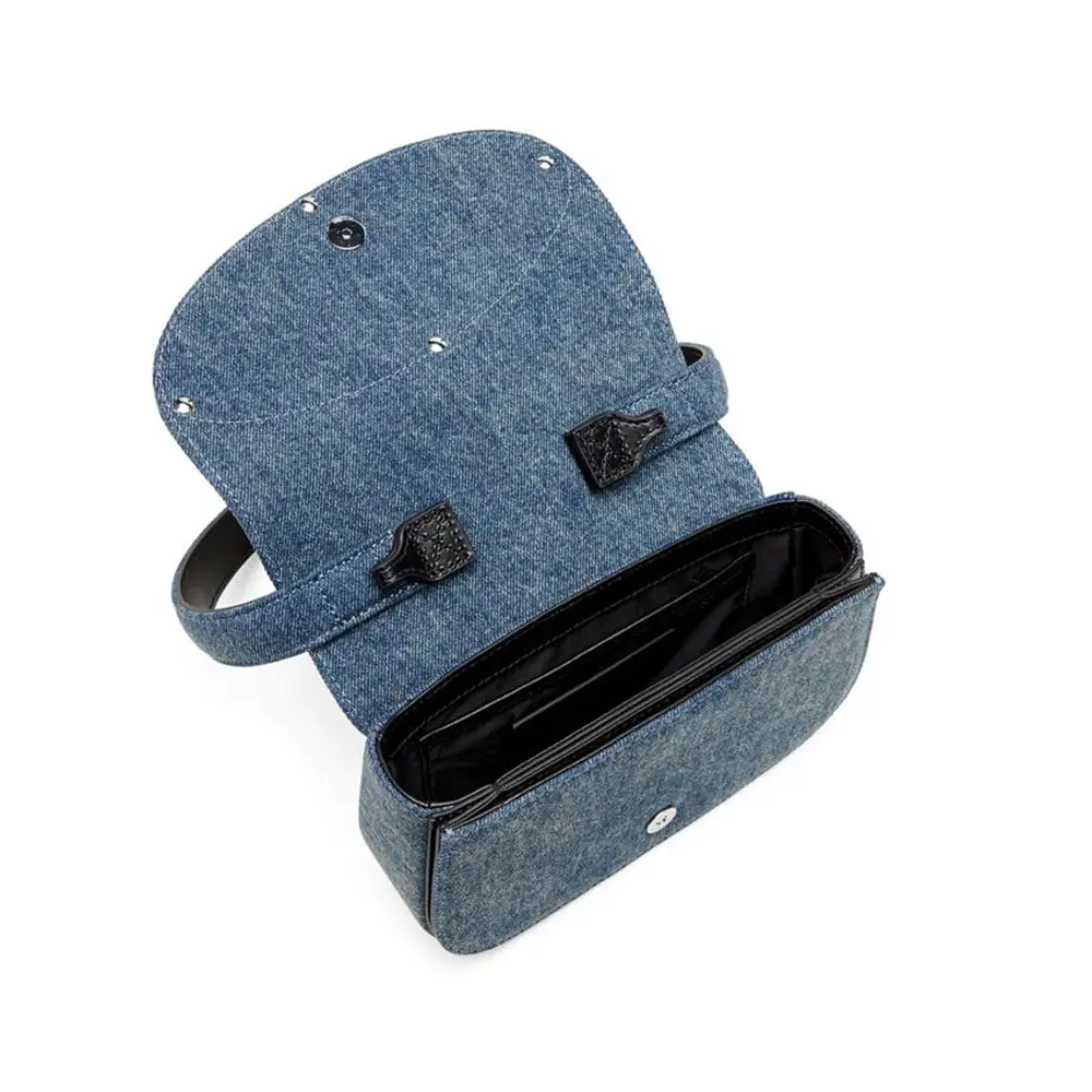 Diesel 1DR Iconic Solarised Denim Shoulder Bag Blue – voilà.id