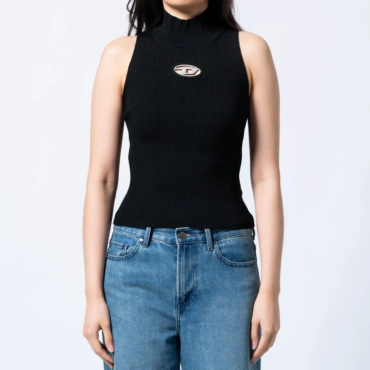 Tシャツ・カットソー DIESEL Black Viscose Blend M-Onervax Top M-ONERVA top brand DIESEL — Globalbrandsstore.com/en