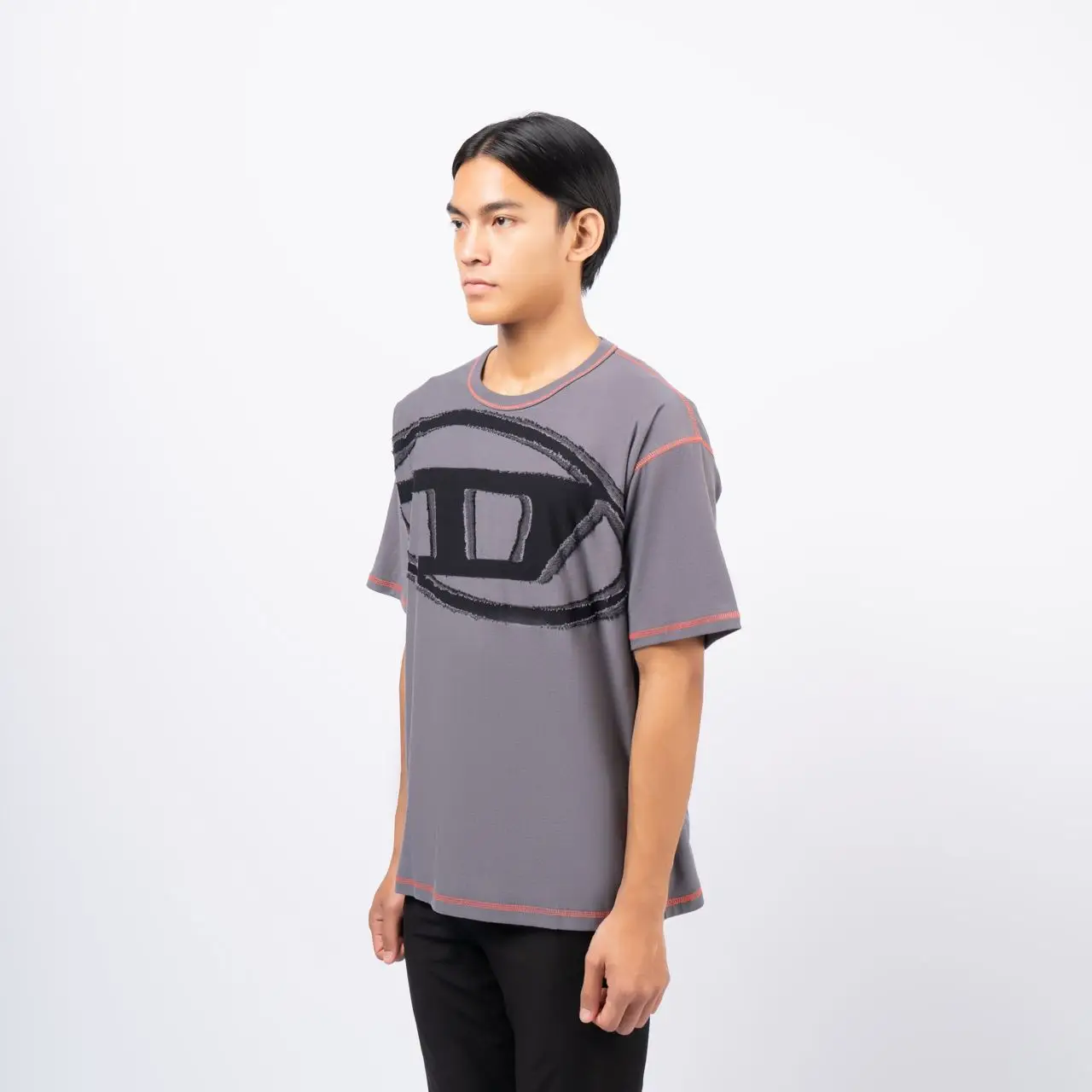 Diesel T-Doxt T-Shirt Grey – voilà.id