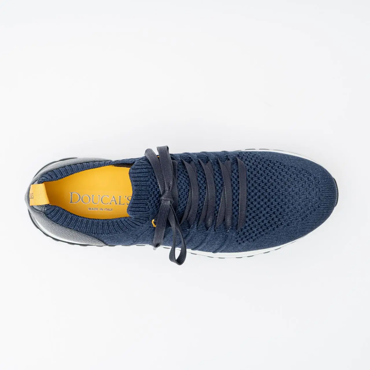 スニーカー DOUCAL'S Men Sneakers Blue DU3222SYDNPZ658 NB15 Men's sneaker in fabric and leather | blue - Doucal's