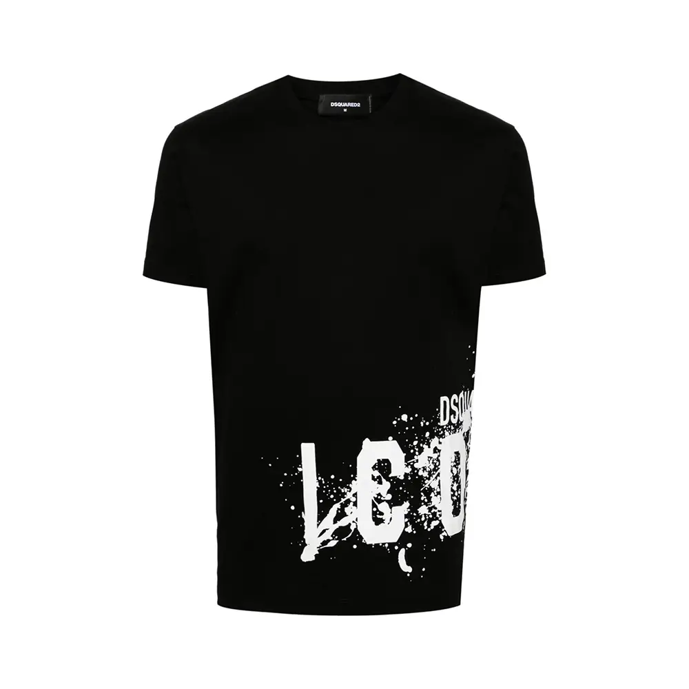 大人気★DSQUARED2 ICON SCRIBBLE COOL FIT T-SHIRT DSQUARED2 ICON SCRIBBLE COOL FIT T-SHIRT | REVERSIBLE