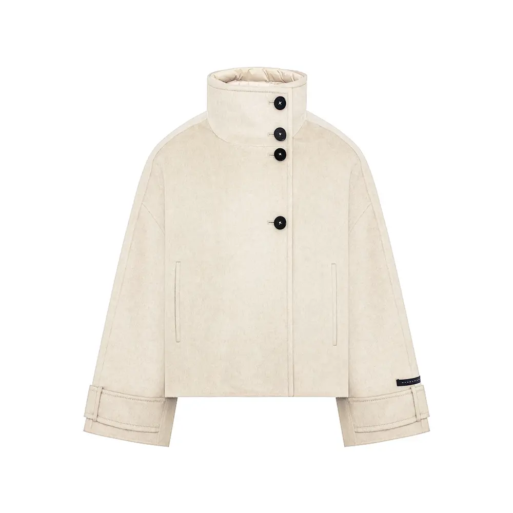 Max Mara Tenebre Teddy Fabric Cape Coat Albino – voilà.id