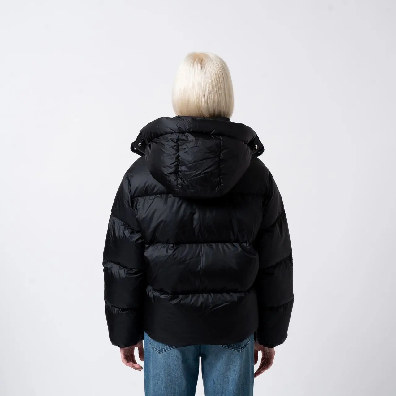 Duvetica Risa Hooded Down Jacket Black – voilà.id