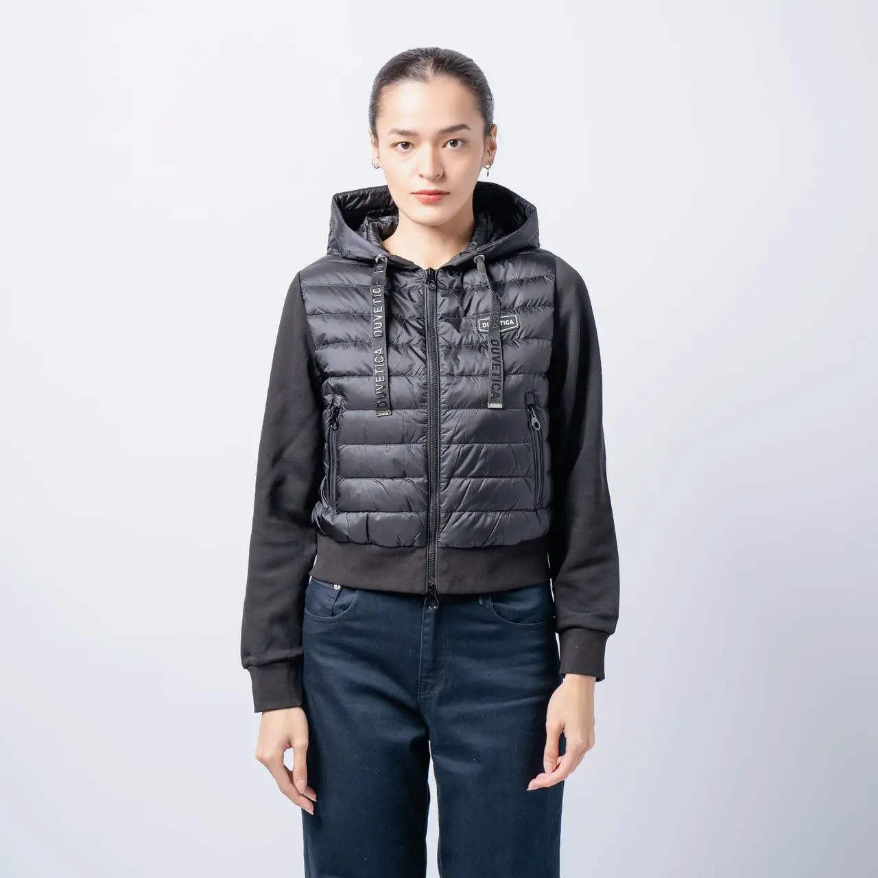 Duvetica Bolsena Hooded Down Jacket Black – voilà.id