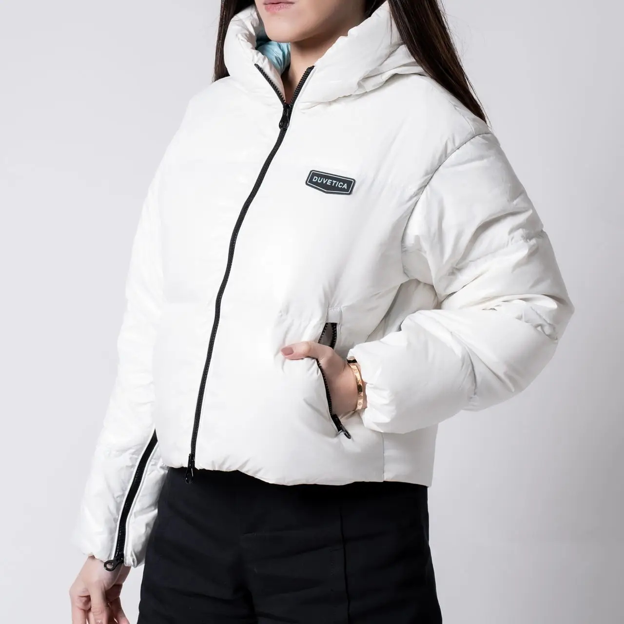 Duvetica Bellatrix Hooded Down Jacket White – voilà.id
