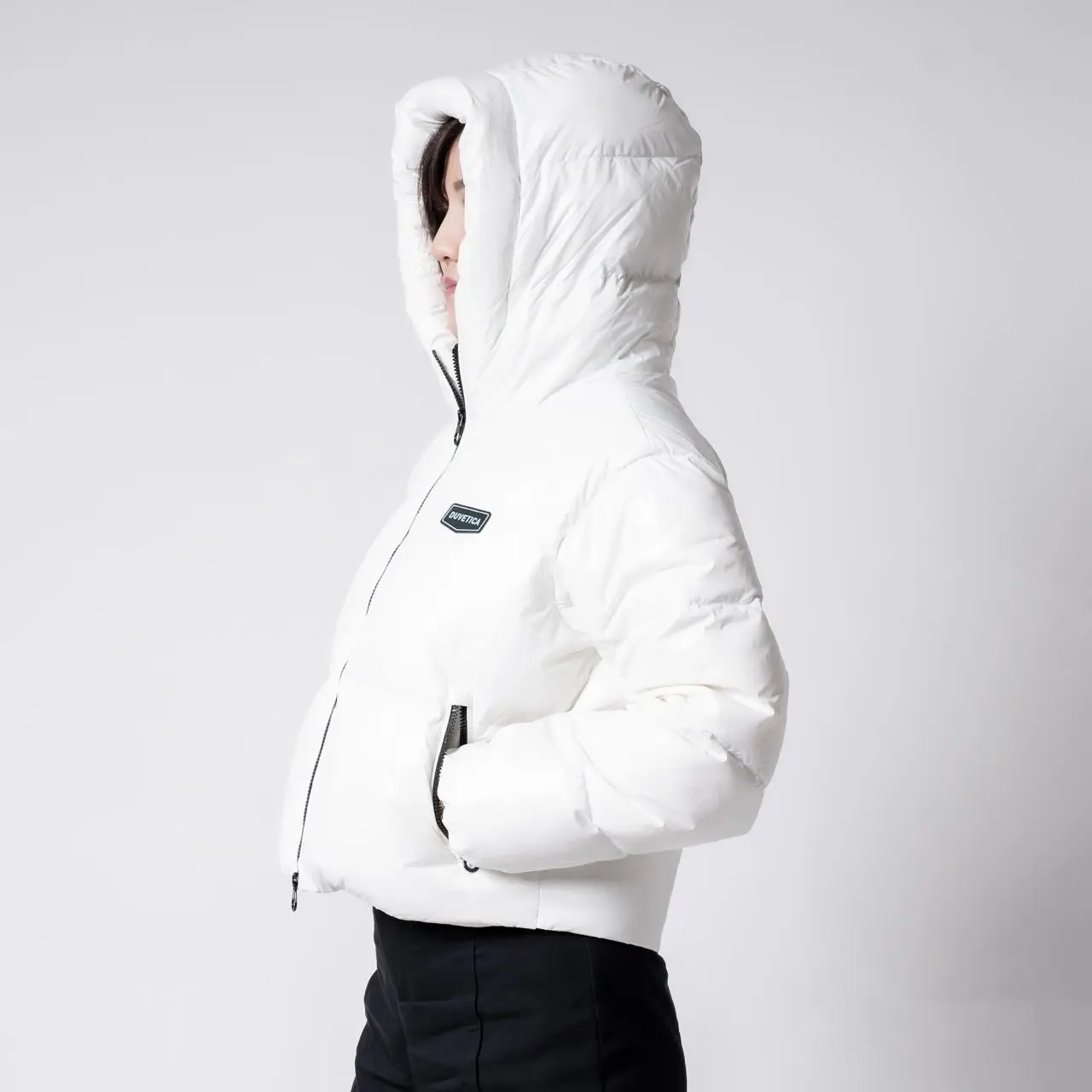 Duvetica Bellatrix Hooded Down Jacket White – voilà.id